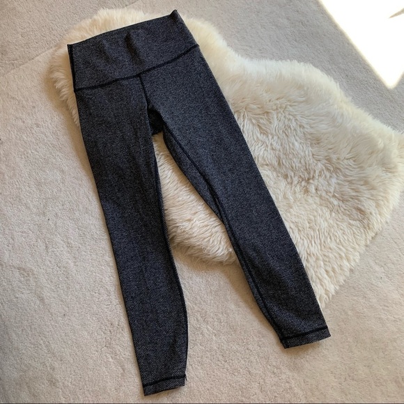 Lululemon Herringbone High Rise Wunder Legging 4 - Picture 2 of 8
